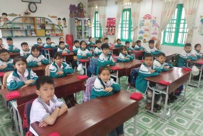 Tự hào khoác khăn quàng đỏ – Dấu mốc trưởng thành của học sinh khối 3 Trường Tiểu học Giao Xuân