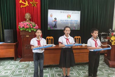 Đại hội Liên đội – Ngày hội của TNNĐ trường Tiểu học Giao Xuân
